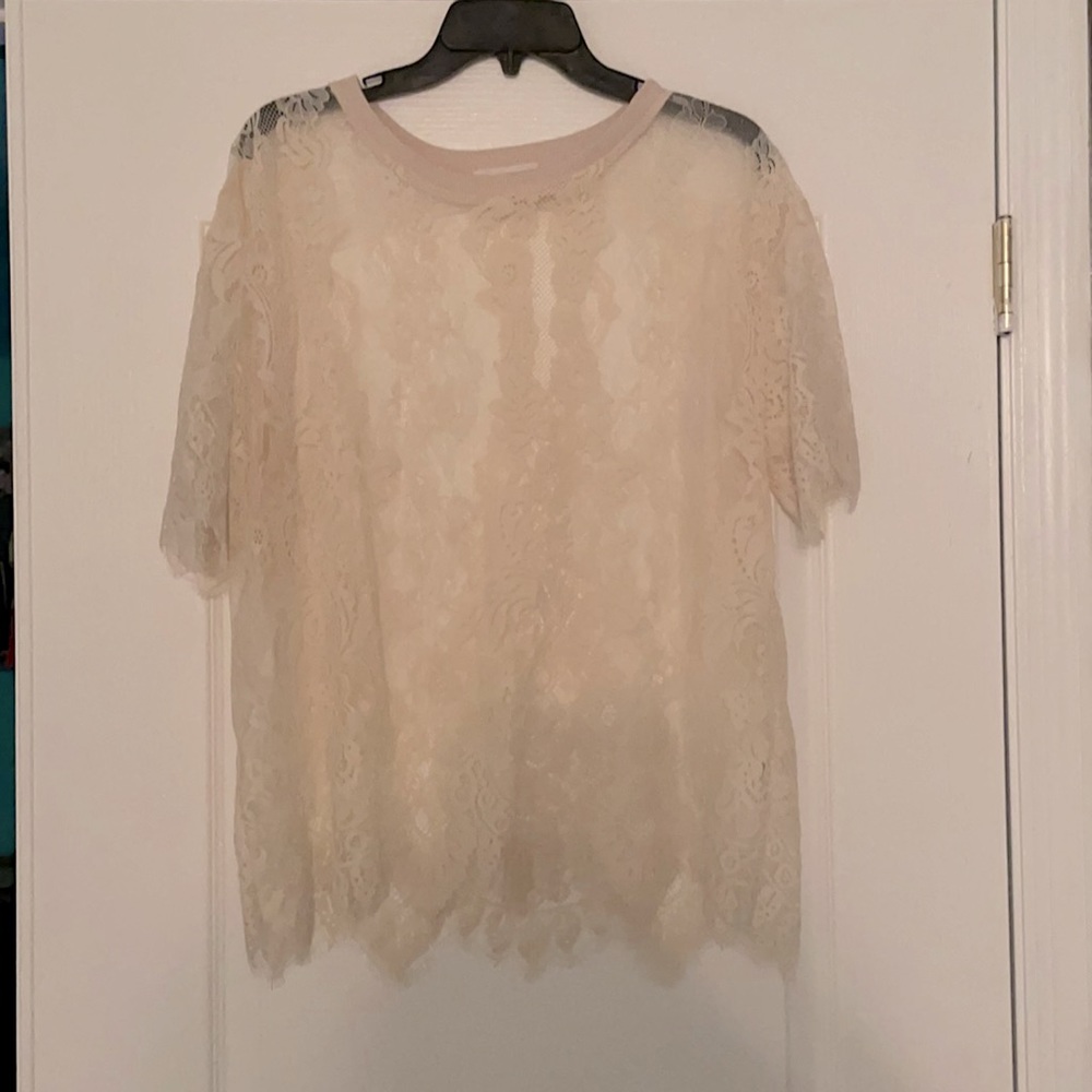 Lace casual top